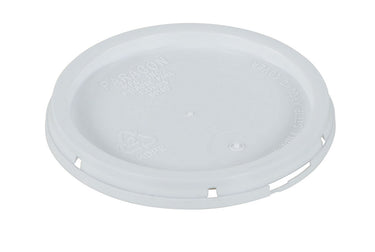 PAIL LID PLASTIC WHITE TEAR TAB - Model LID-1-PWT